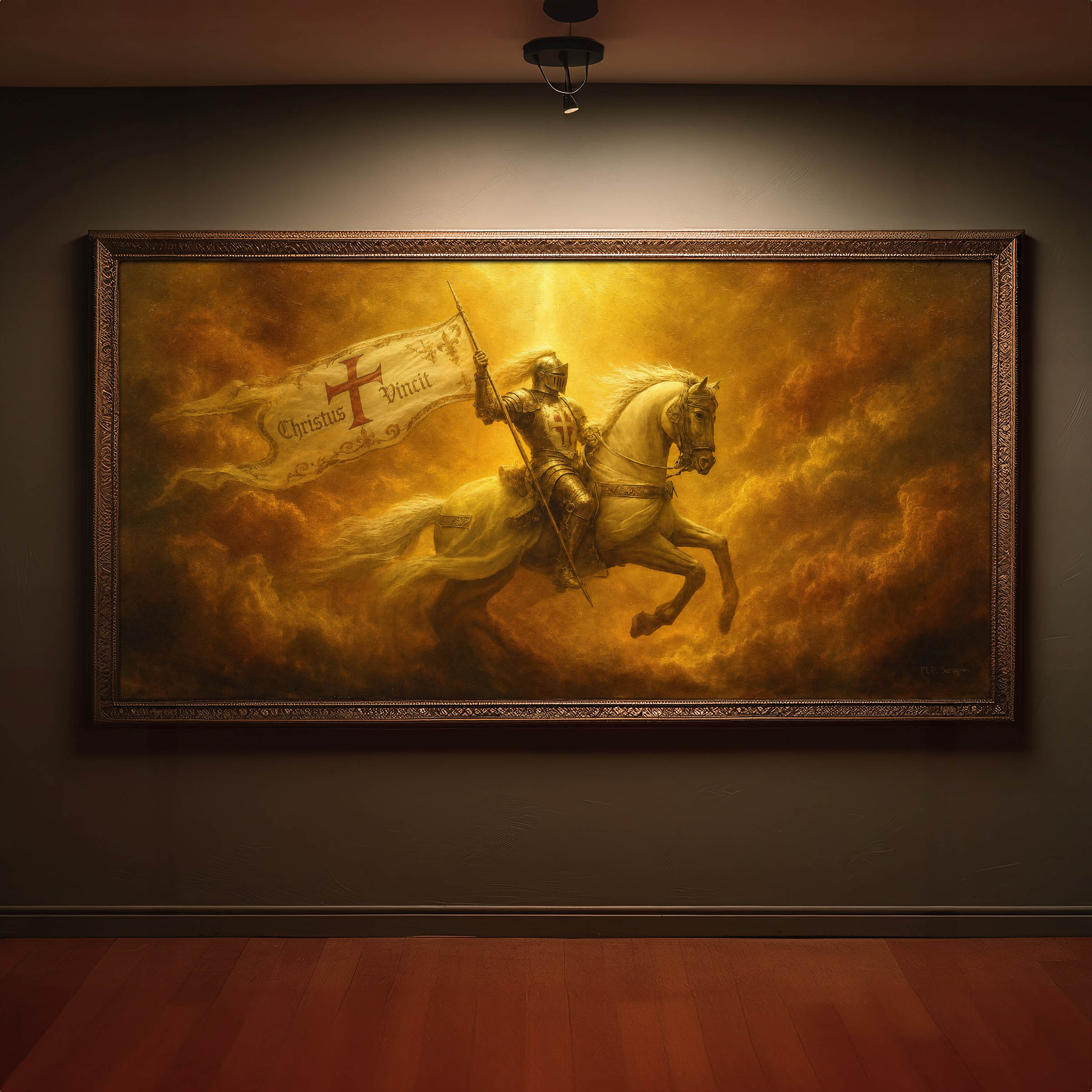Crusaders BattleCry — original Catholic art by M.P. Serapin
