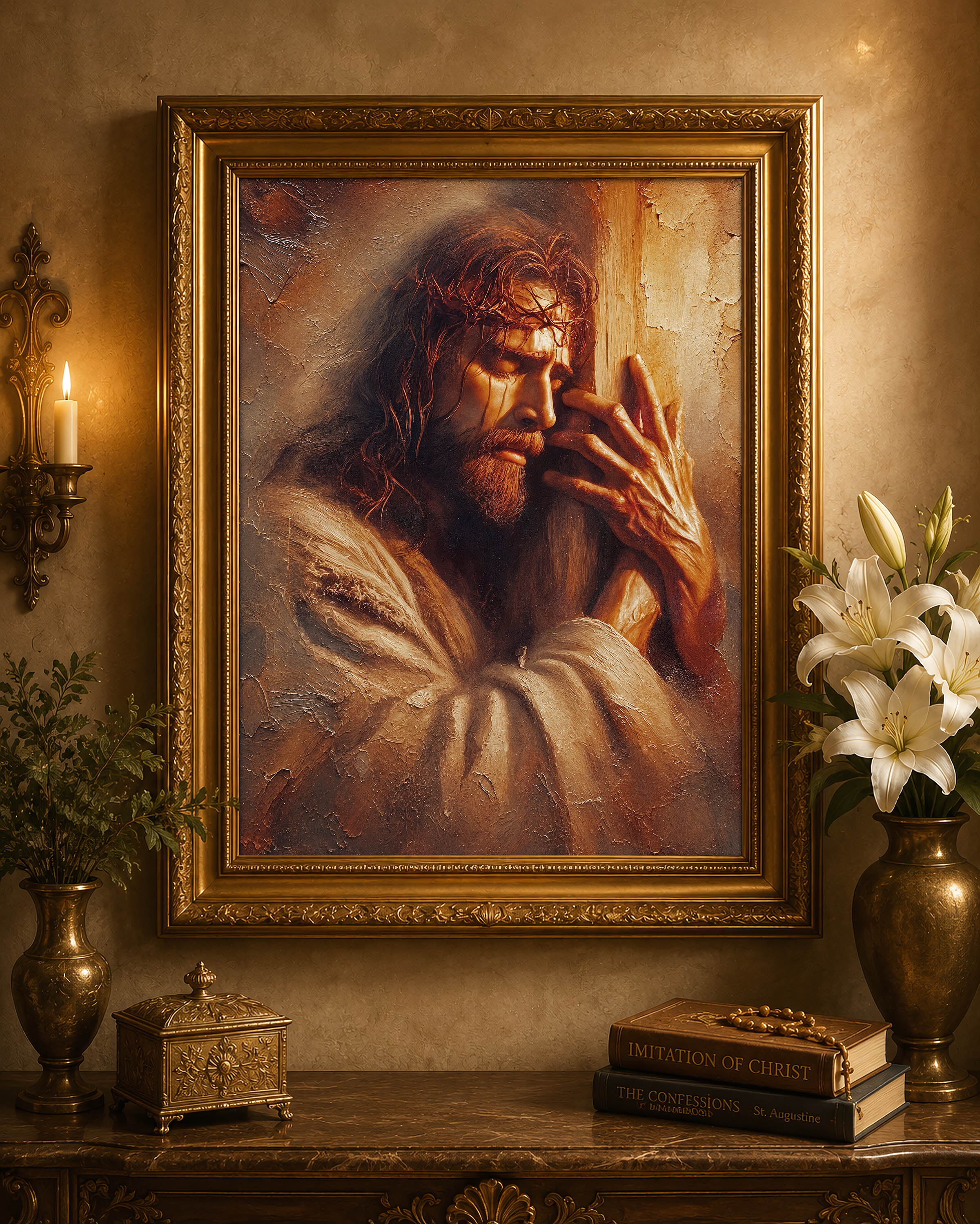 Jesus Embraces The Cross — image 5