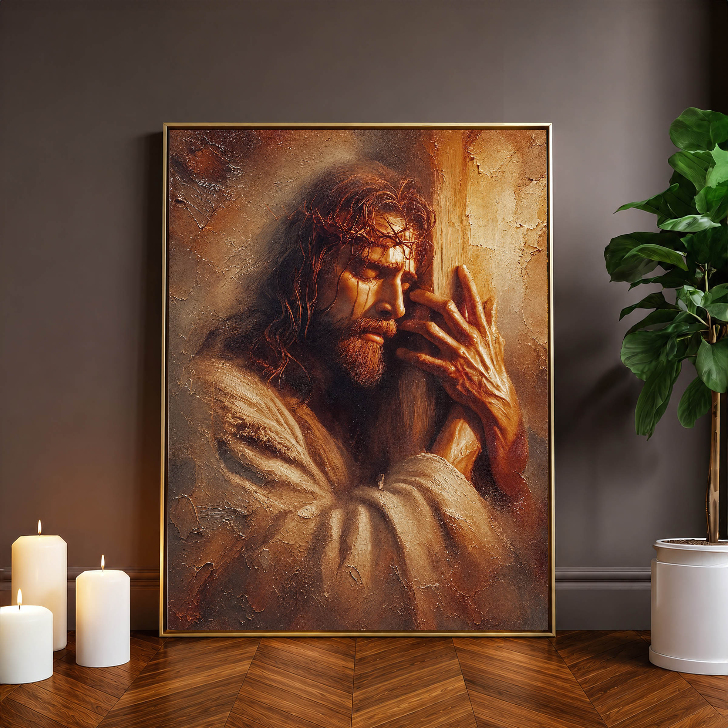 Jesus Embraces The Cross — image 6