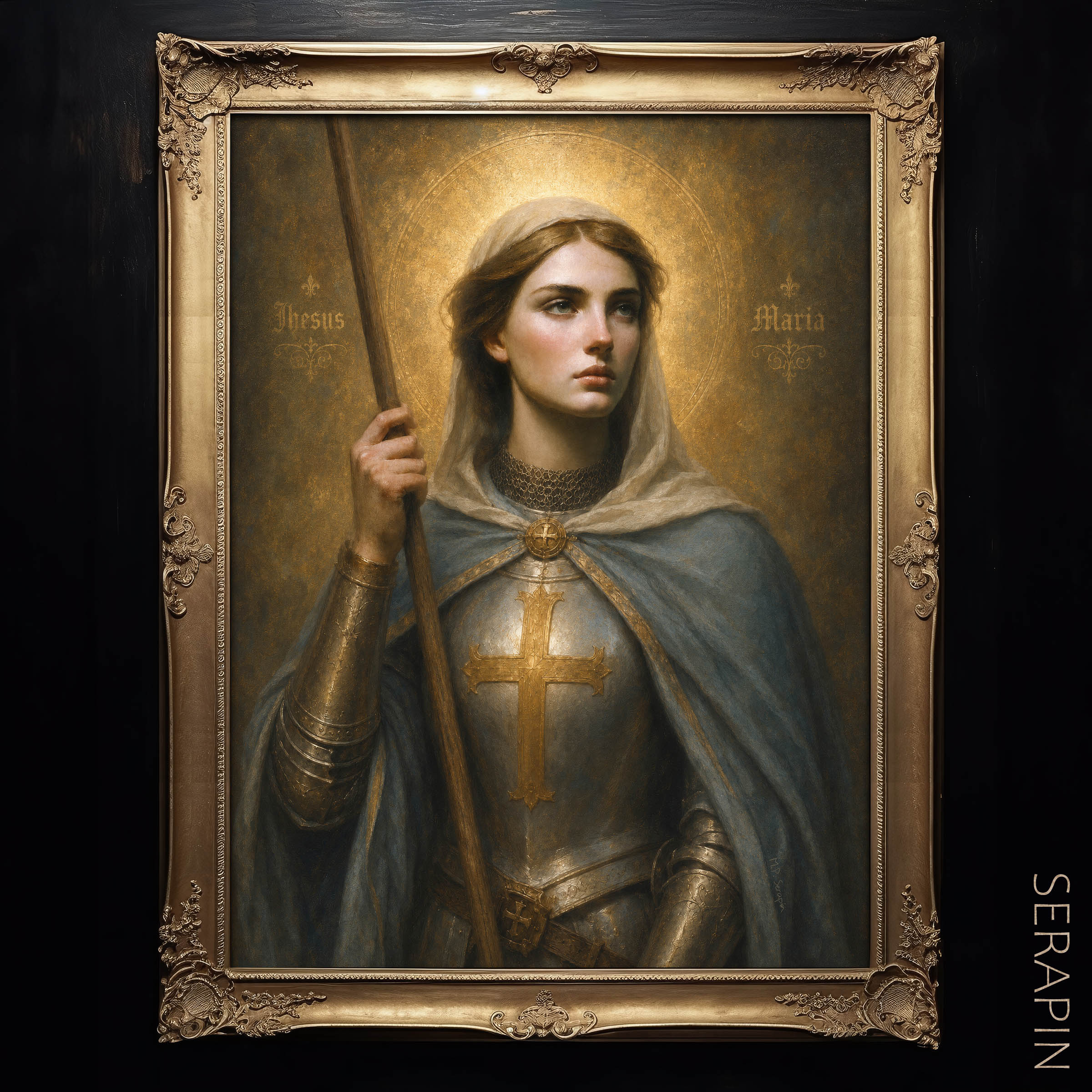 Joan of Arc 1 — original Catholic art by M.P. Serapin