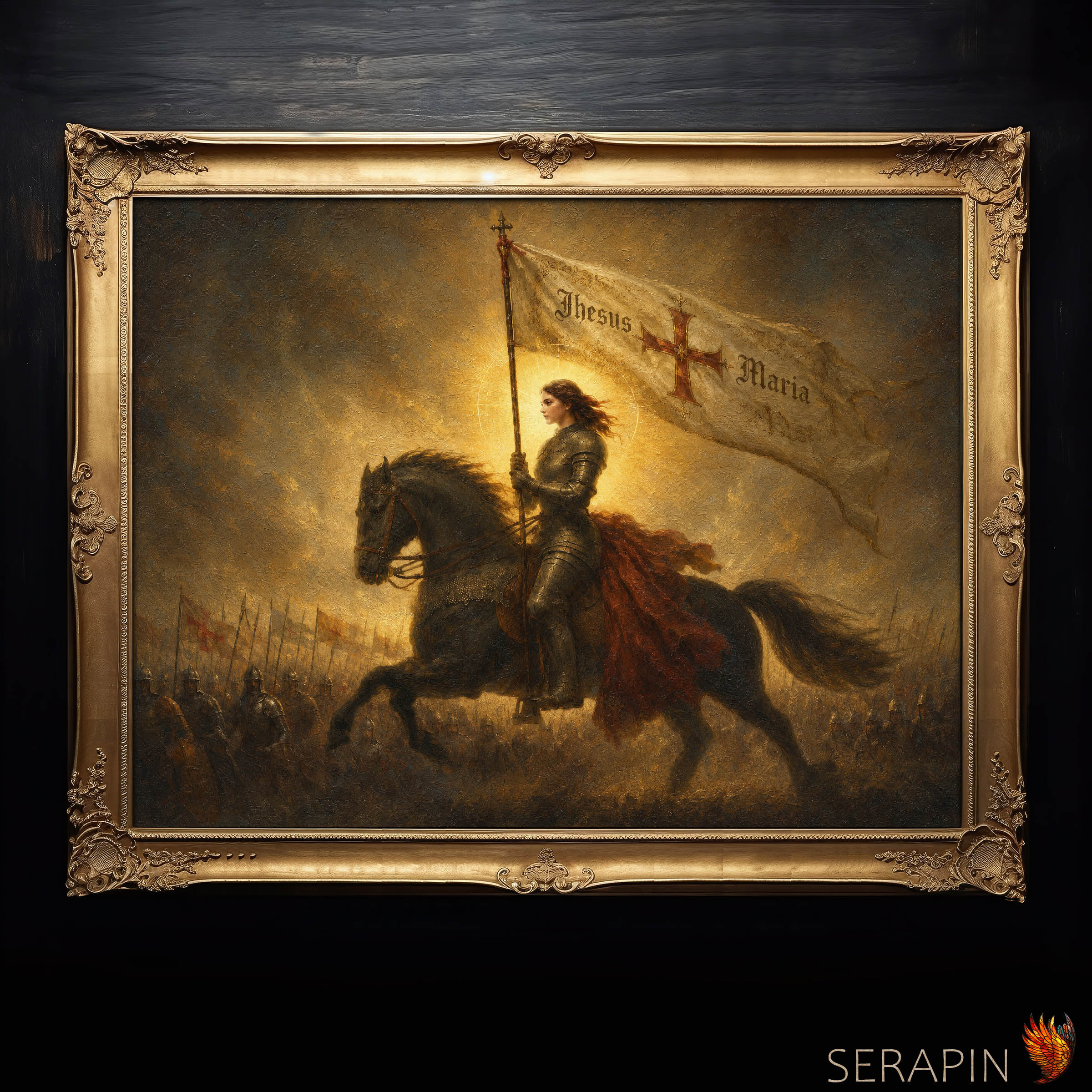 Joan of Arc 2 — original Catholic art by M.P. Serapin