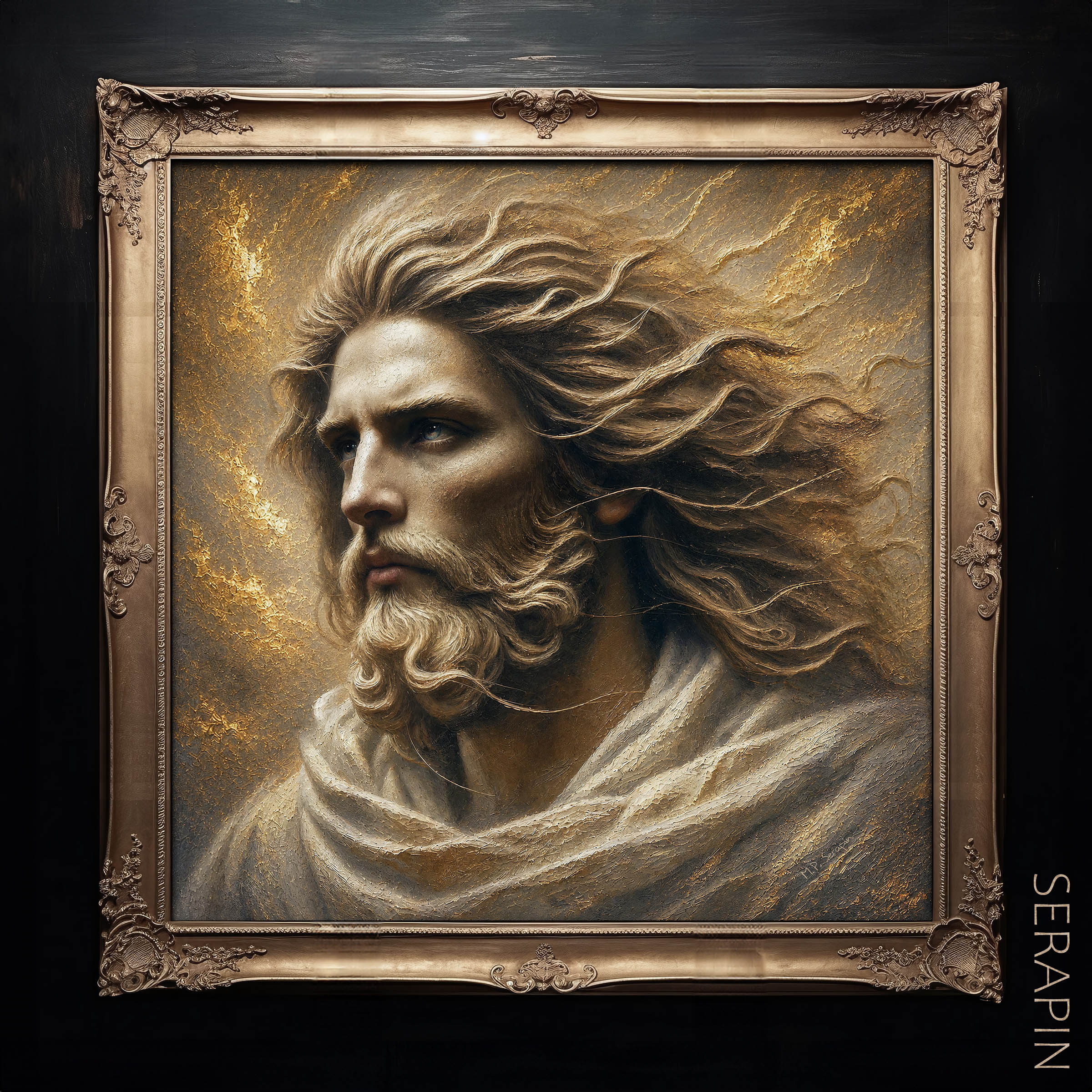 Just Judge — original Catholic art by M.P. Serapin