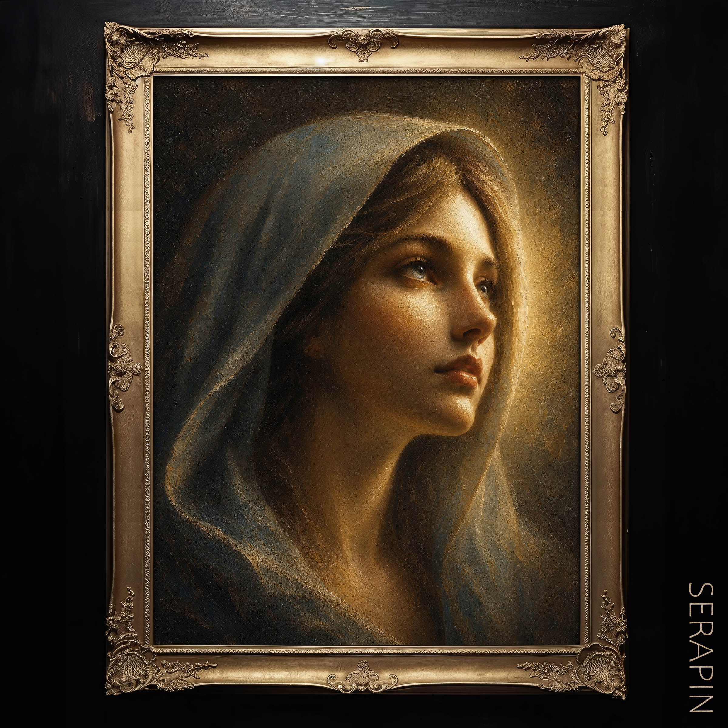 Mary Portrait — original Catholic art by M.P. Serapin