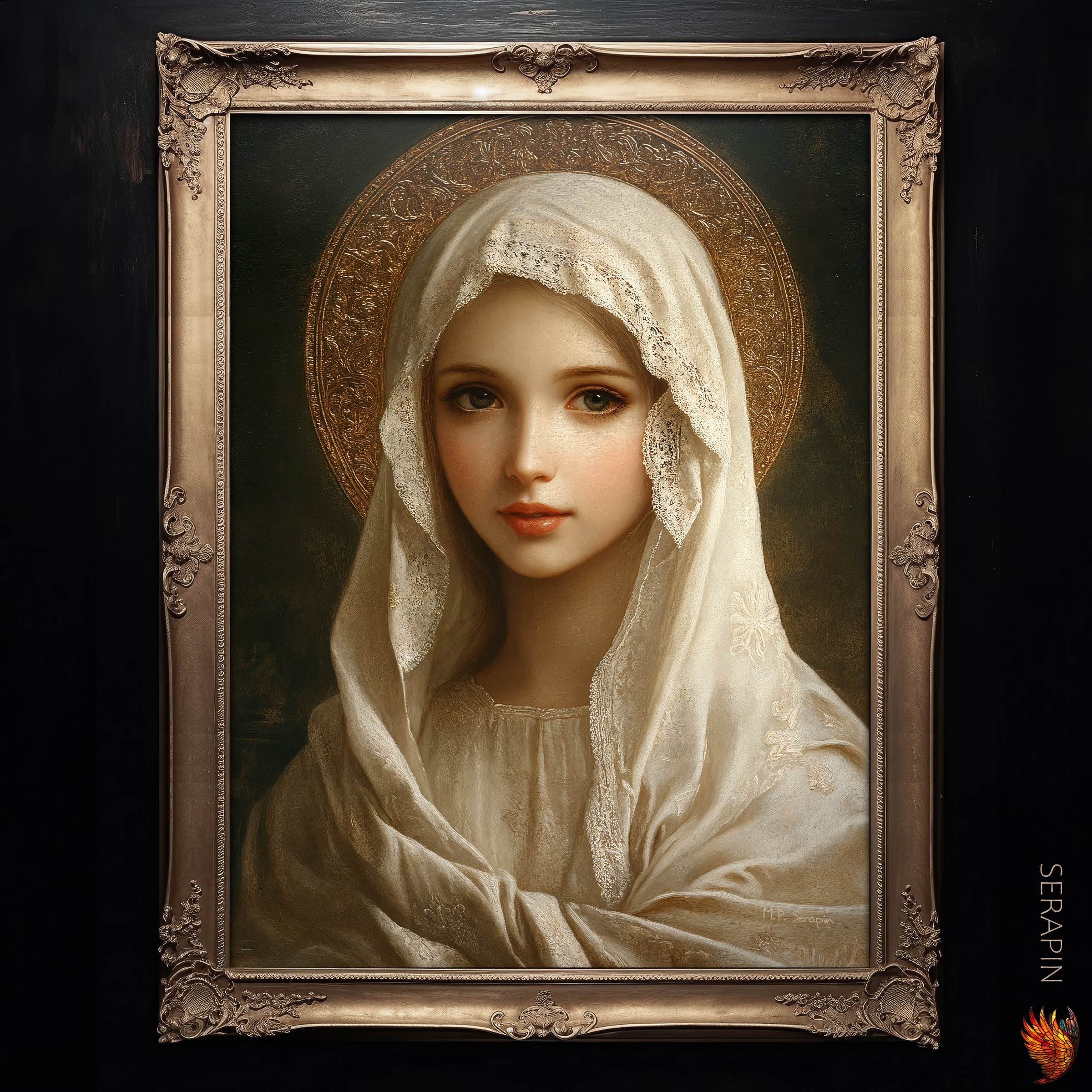 Mother Most Chaste — original Catholic art by M.P. Serapin