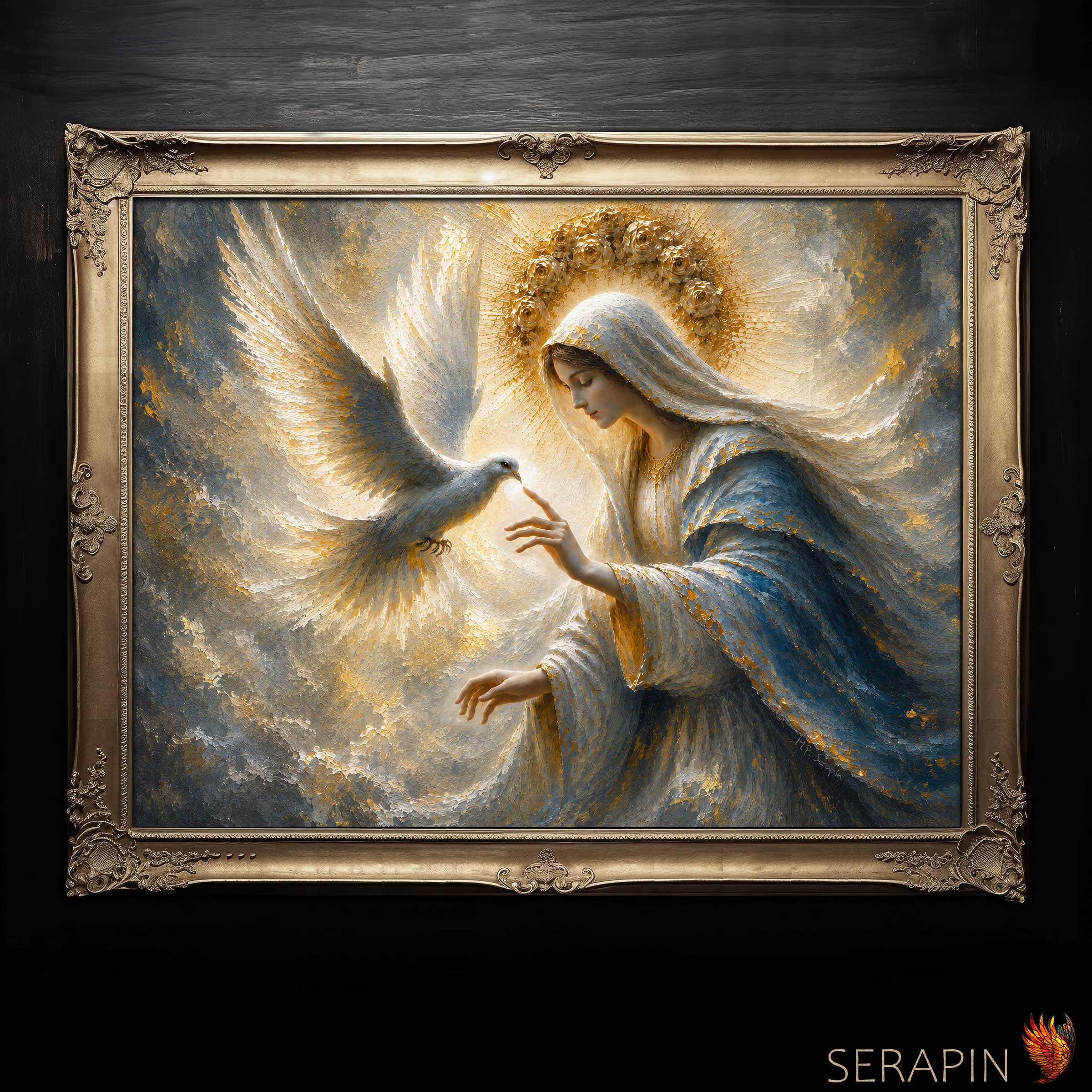 Spouse of the Holy Spirit 1 — original Catholic art by M.P. Serapin