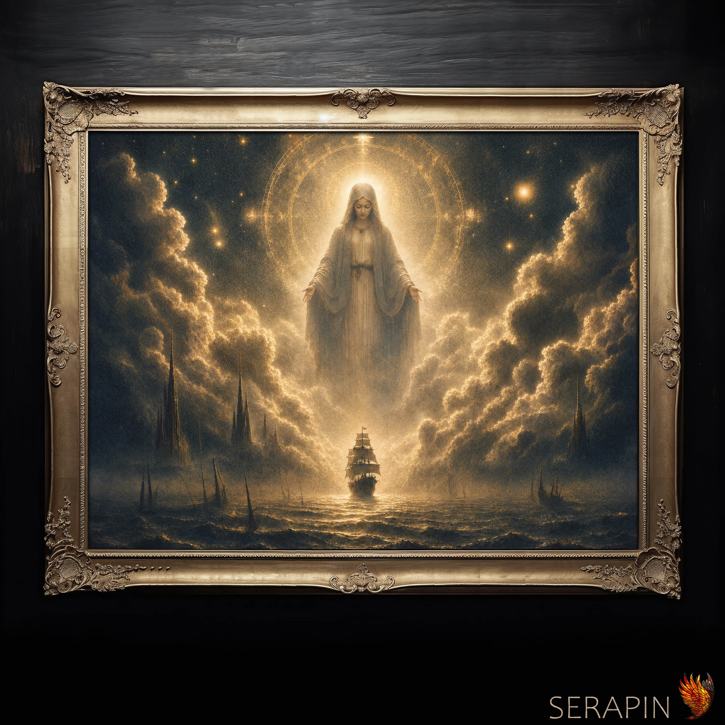 Stella Maris 2 — original Catholic art by M.P. Serapin