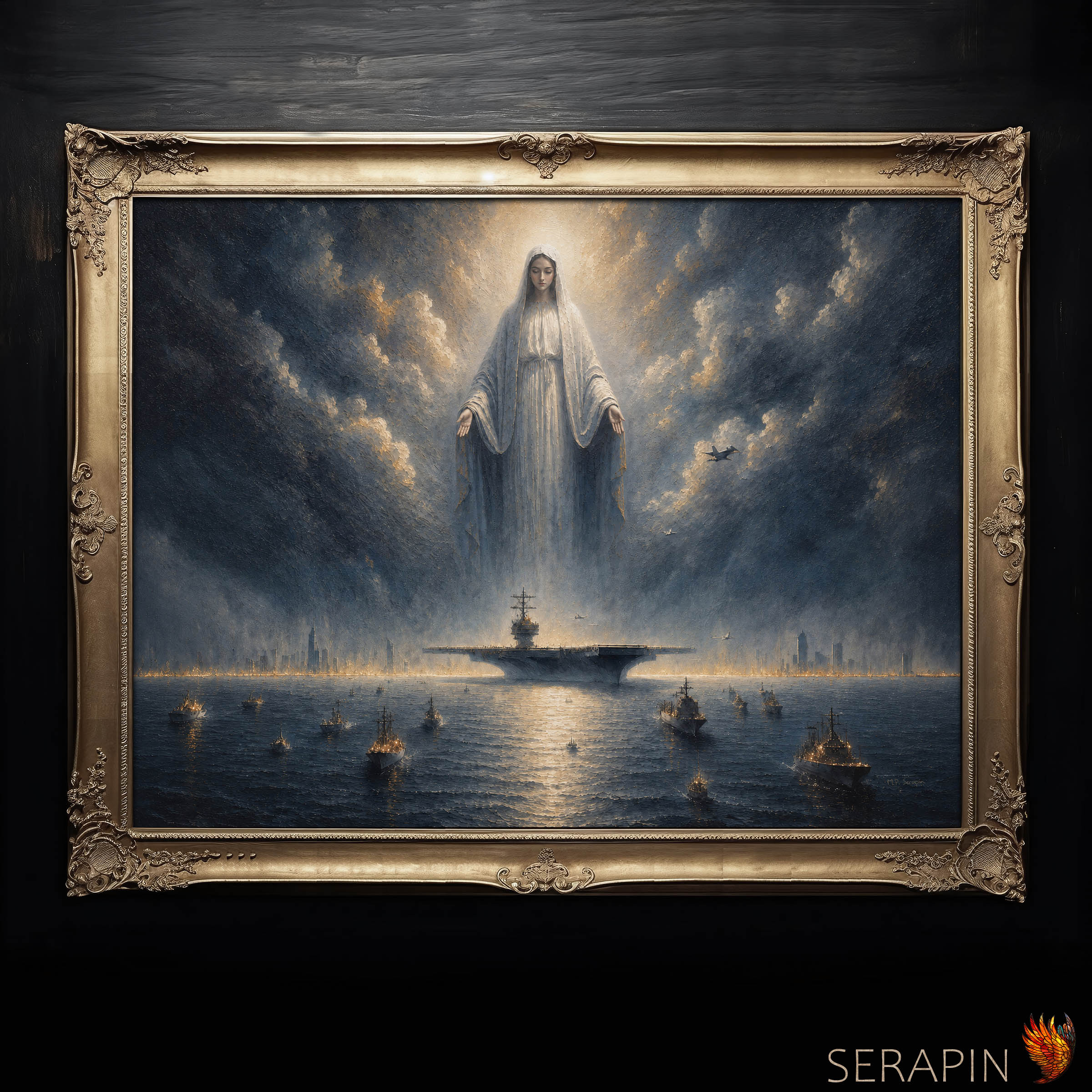 Stella Maris 3 — original Catholic art by M.P. Serapin