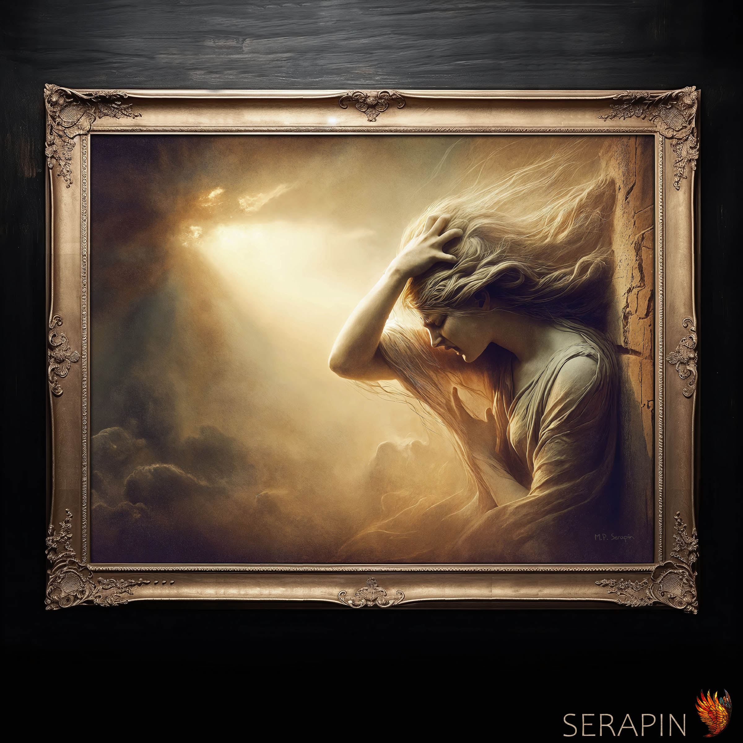 The Conversion of St. Mary Magdalene — original Catholic art by M.P. Serapin