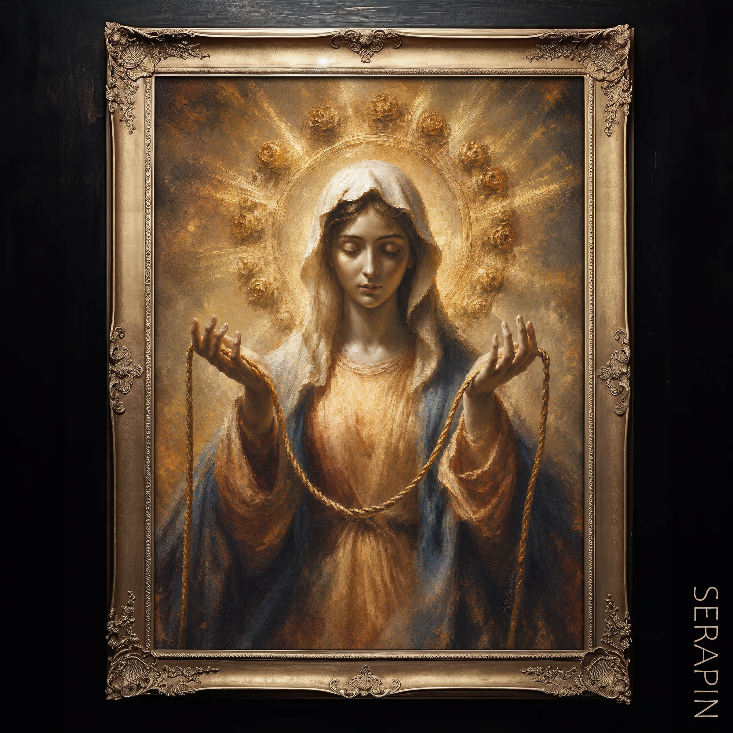 Undoer of Knots 1 — original Catholic art by M.P. Serapin