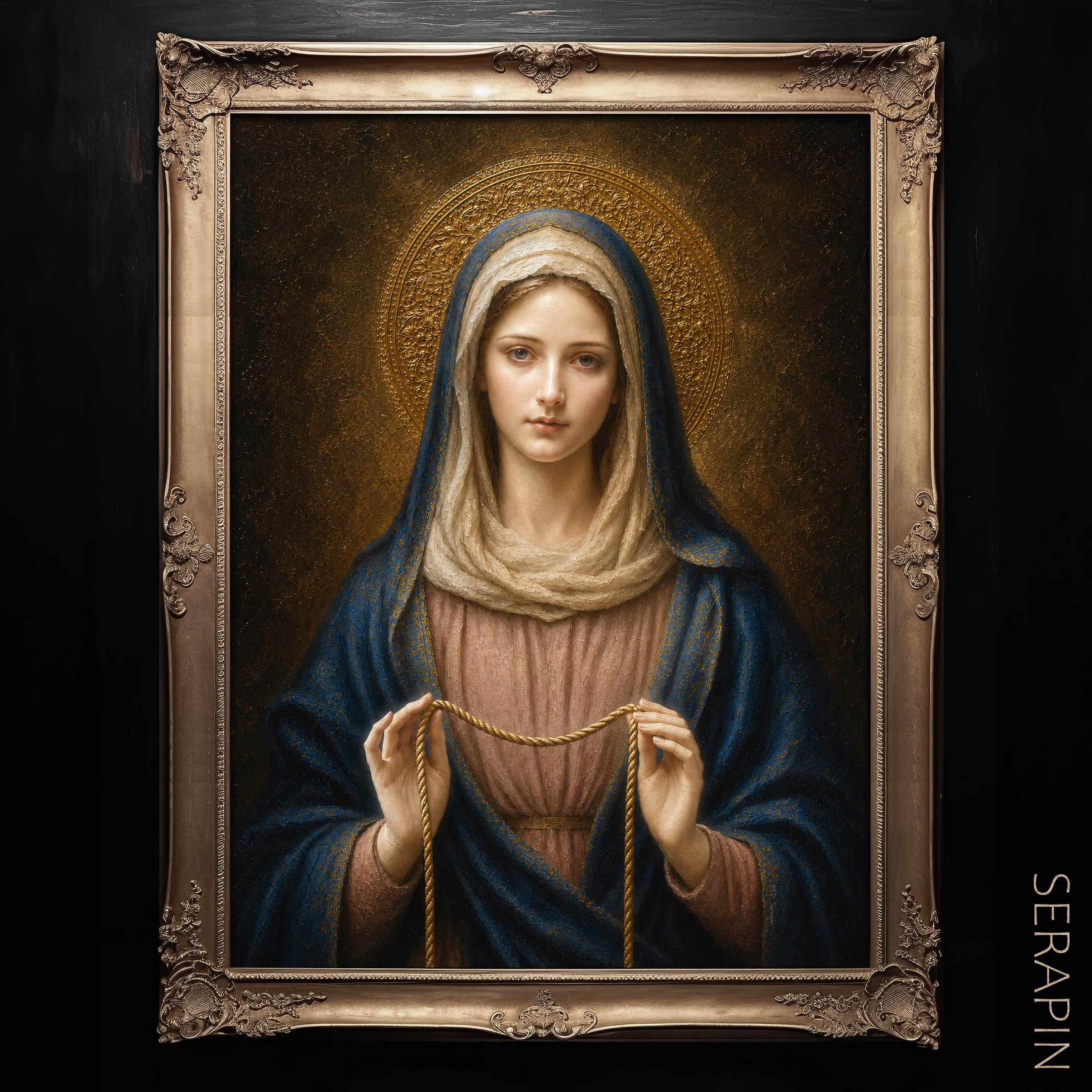 Undoer of Knots 2 — original Catholic art by M.P. Serapin