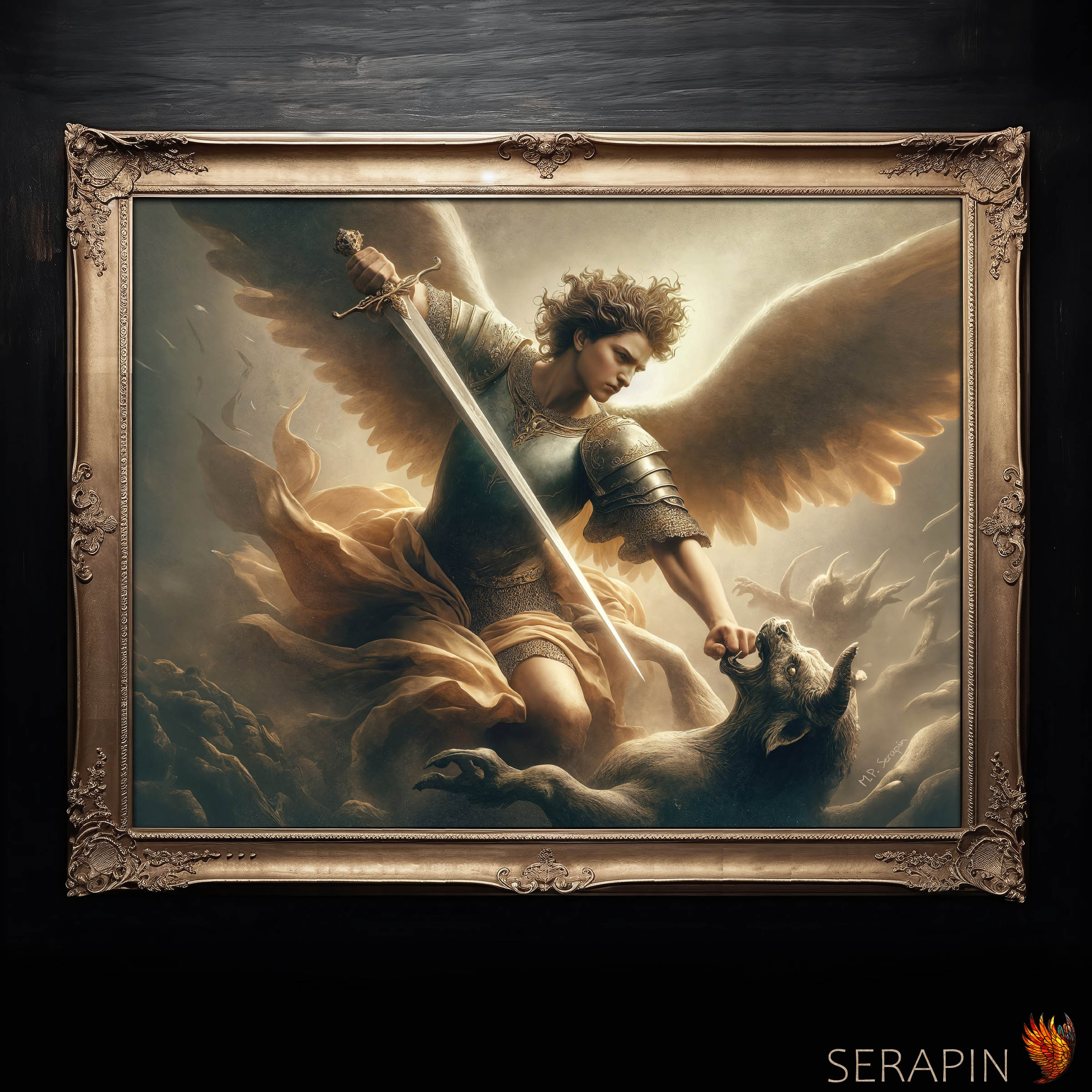 Victor Inferni — original Catholic art by M.P. Serapin